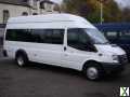 Photo FORD TRANSIT 17 SEAT HIGH ROOF MINIBUS ELECTRIC MOTOR LOW MILES NO VAT