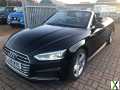 Photo 2018 Audi A5 Cabriolet 2.0 TDI 40 S line S Tronic Euro 6 (s/s) 2dr CONVERTIBLE D