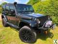 Photo Jeep Wrangler 2.8 CRD Sahara Auto Black Chelsea Truck Co Full MOT Heated Leather