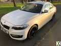 Photo BMW 2 series 218d Sport coupe white and red!