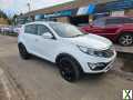 Photo KIA SPORTAGE CRDI KX-3 SAT NAV White Auto Diesel, 2013