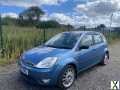 Photo FORD FIESTA 1.6 GHIA PETROL 03 REG BLUE 5 DOOR GENUINE 63753 MOT MARCH 21ST 2025 LOW INSURANCE