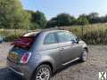 Photo FIAT 500C 1.2 LOUNGE S/S CONVERTIBLE 63 REG GREY MOT JULY 12TH 2025 TAX £35 LOW INSURANCE 50+MPG