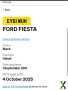 Photo Ford, FIESTA, Hatchback, 2011, Manual, 1399 (cc), 5 doors