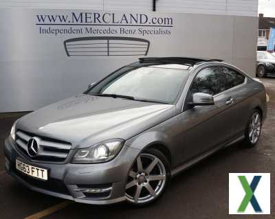 Photo 2014 (63) MERCEDES BENZ C250 CDI AMG PREMIUM PLUS COUPE DIESEL AUTO SILVER